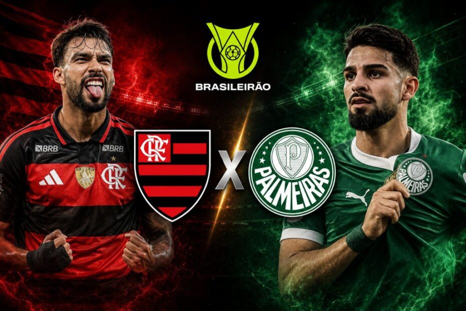 Flamengo e Palmeiras duelam hoje no Maracanã por vaga no topo do Brasileiro
