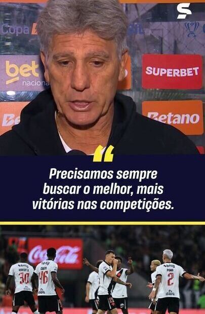 "Técnico Renato Gaúcho do Vasco fala sobre a preparação para o jogo decisivo contra o Paysandu na Copa do Brasil."
