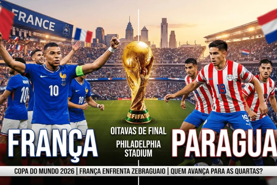 França e Paraguai duelam por vaga nas quartas da Copa do Mundo 2026