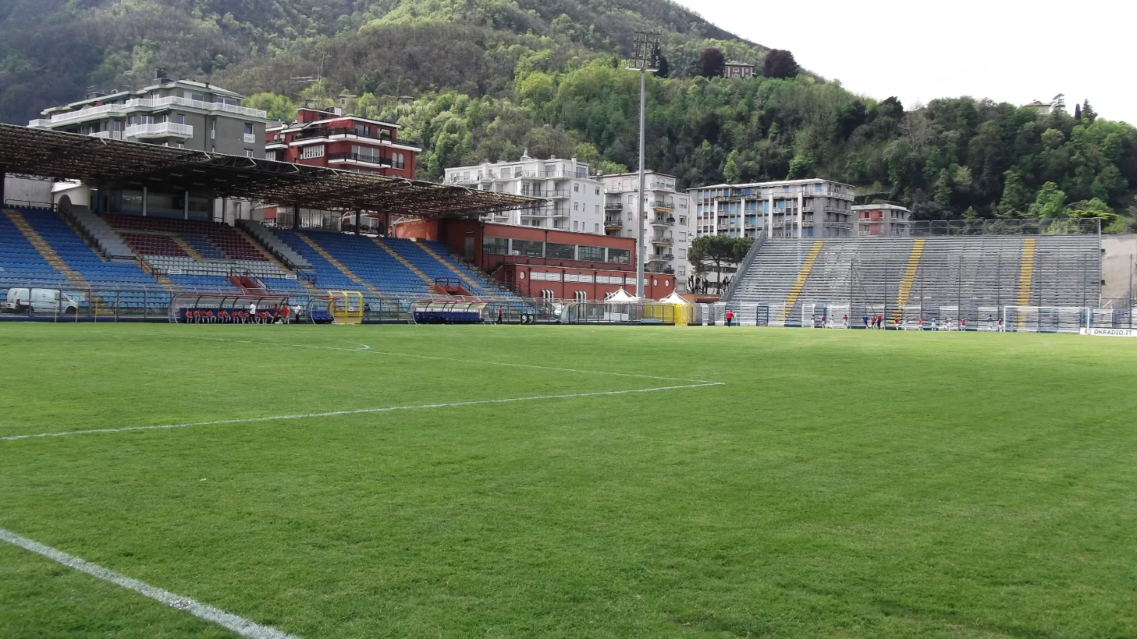 Estádio Giuseppe Sinigaglia, em Como, palco de Como x Manchester United