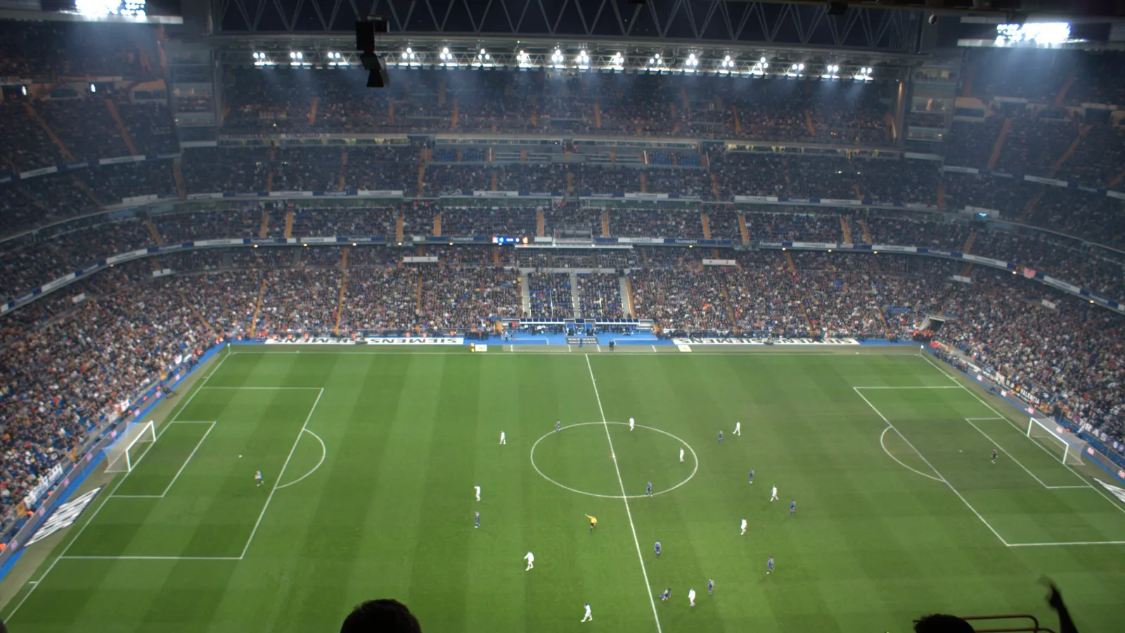 Estádio Santiago Bernabéu, em Madri, palco de Real Madrid x RB Leipzig